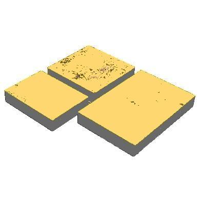 Модерн М з фаскою, жовтий, Золотий Мандарин, 80мм